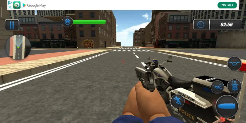 Police Moto Bike Chase android App screenshot 1