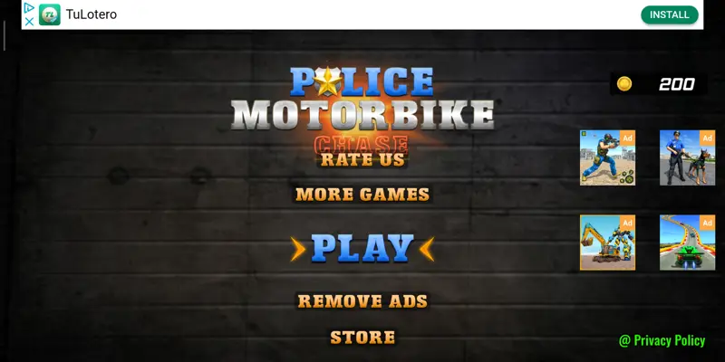 Police Moto Bike Chase android App screenshot 7